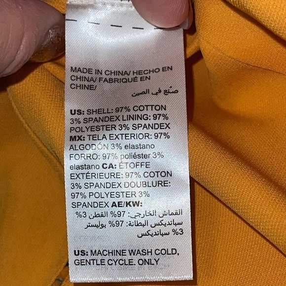 The Skinny Crop White House Black Market Pants and Palm-Print Bustier Set. - Picture 6 of 11